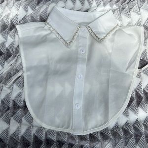 Mekimi imported dickie wear under shirt NWT Beaded collar straps to hold O/S